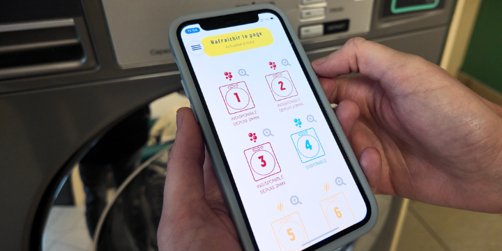 Application WashOnline - Disponibilité des appareils